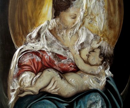 Madonna col Bambino (omaggio a J. Tintoretto)