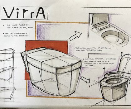 Design Industriale ‘VITRA’ Progettazione di Servizi Igienici