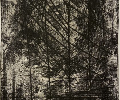 Astratta coincidenza, 25×34 cm, acquaforte, 2024, di Giovanni Gabassi