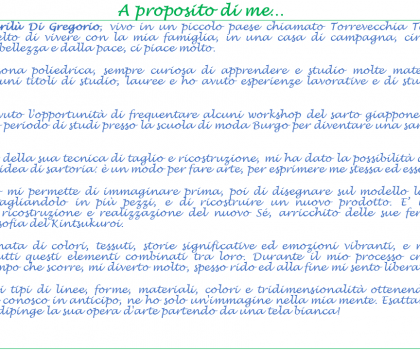 A proposito di me…