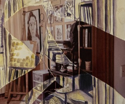 Frantumazione ( studiolo in giallo e viola)