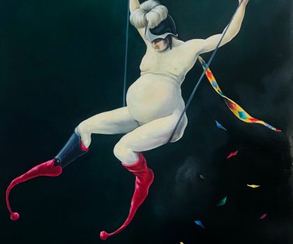 grasso guerriero sull’altalena