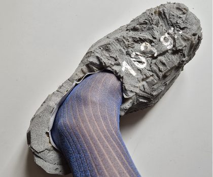 “In my cement shoes” series