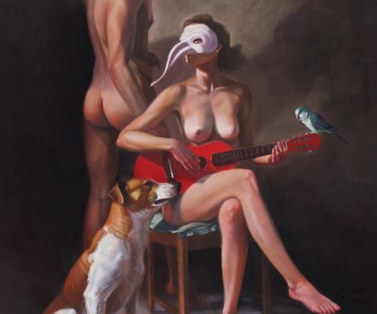 gli accordi della chitarra rossa e i suoi ascoltatori