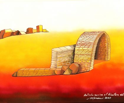 Antiche rovine al limitare del deserto