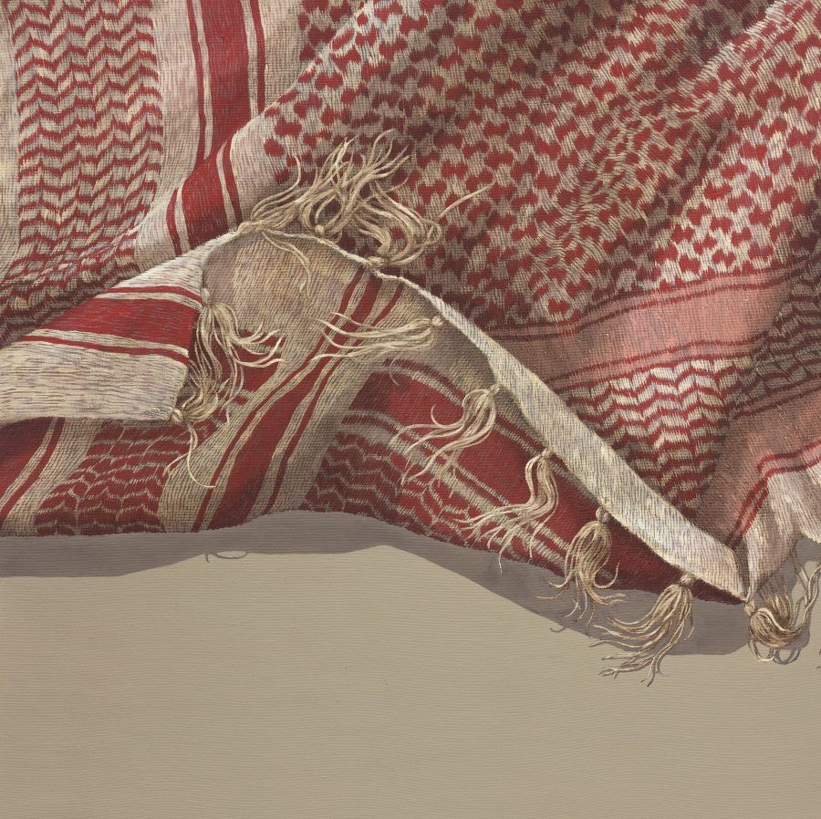 corpo tessuto _ Kefiah rossa