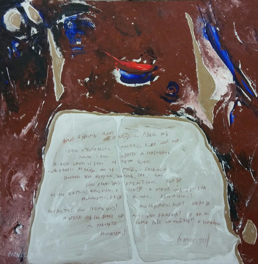 BRUCIANO LE PAROLE – OPERNPLATZ ’33 – (Omaggio a B. Brecht)