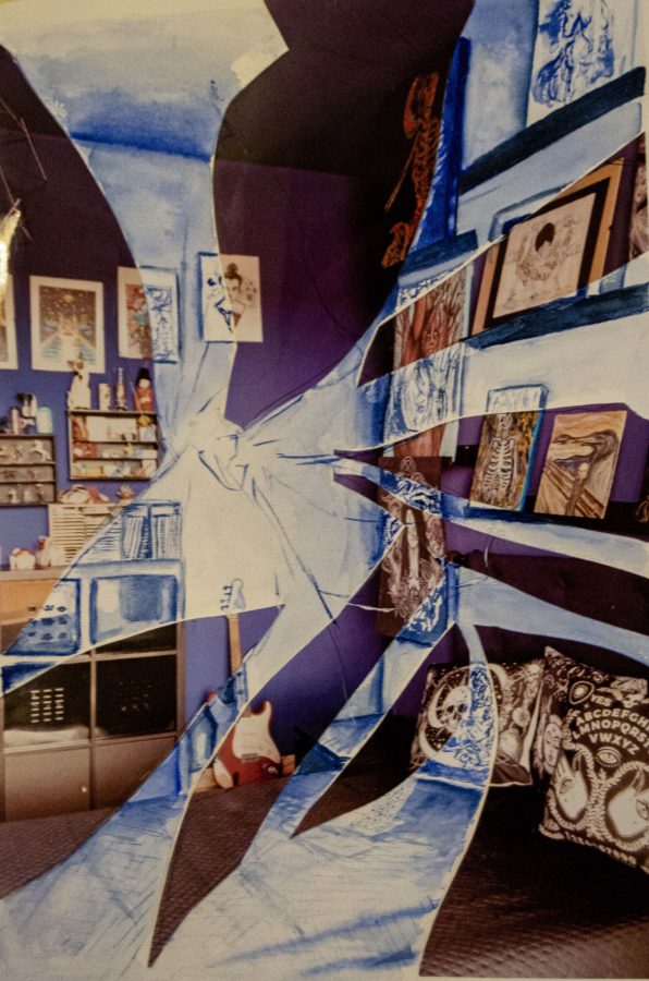 Frantumazione ( stanza in blu)