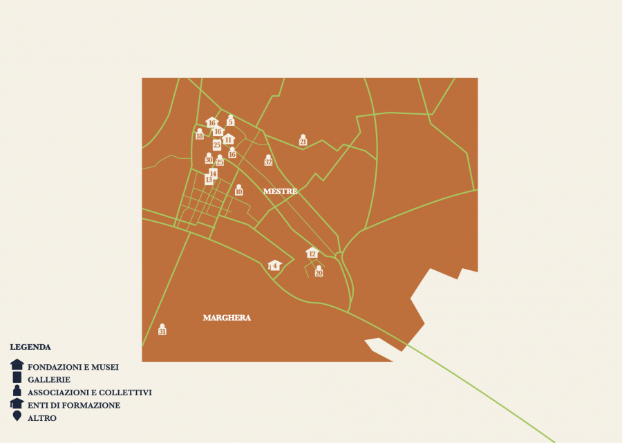 Mappa di Mestre e Marghera