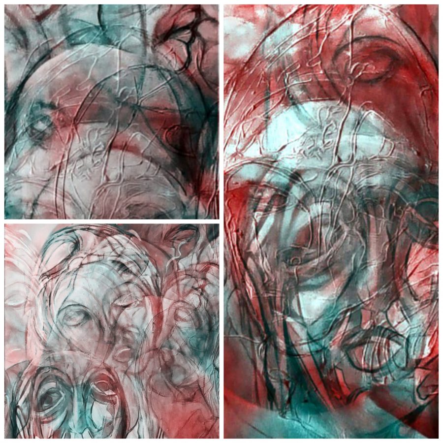 visione di particolari dell’opera ” Umano troppo umano”