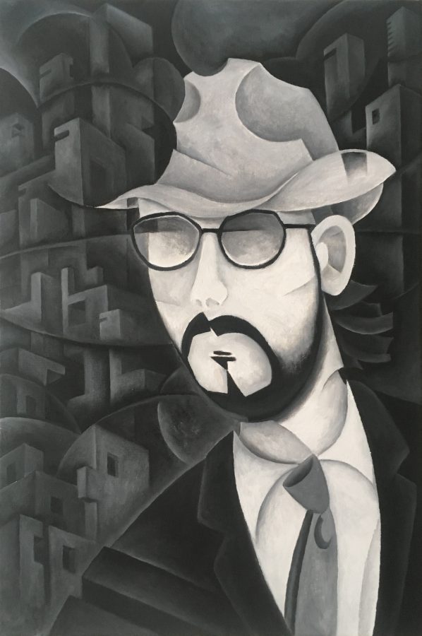 Uomo con cappello e barba