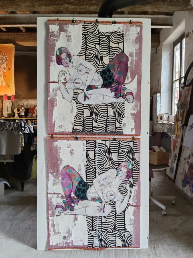 Olympia & the ring, diptych