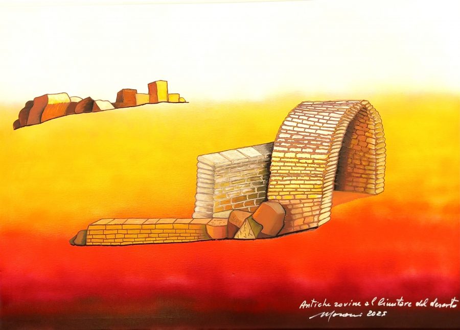 Antiche rovine al limitare del deserto