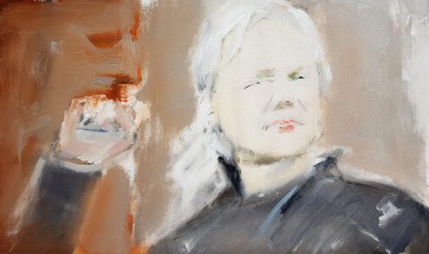 Miltos Manetas e la sua mostra su Assange: aperta al pubblico solo se sarà liberato