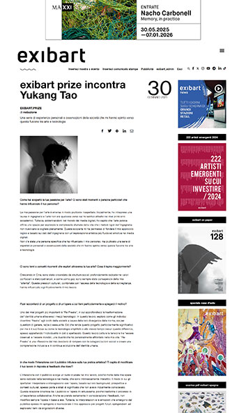 Intervista su exibart.com