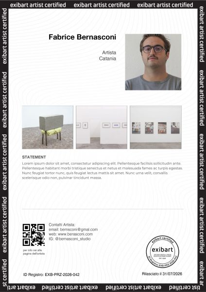 Certificato exibart prize_vers3 certificazione exibart prize